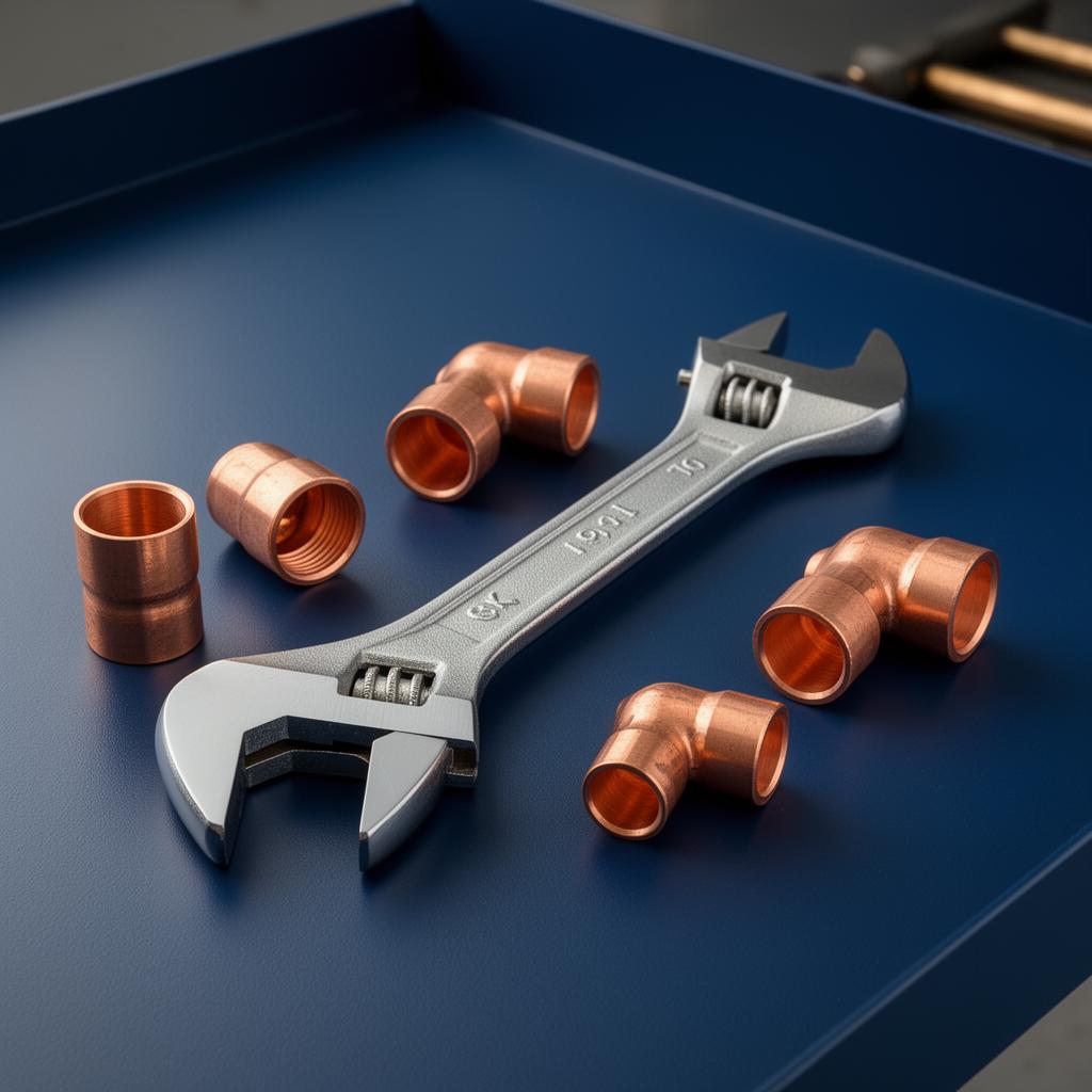 Professional plumbing wrench and tools